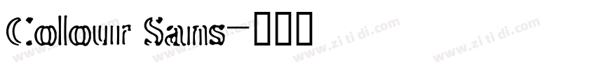 Colour Sans字体转换